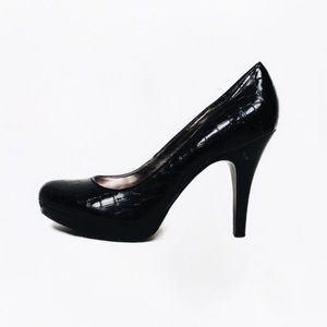 Alfani Patent Leather Snakeskin Pumps